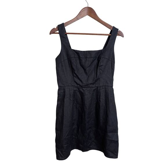 Reformation Celosia Sleeveless Linen Mini Dress Black Womans 8 NWOT - Picture 1 of 9
